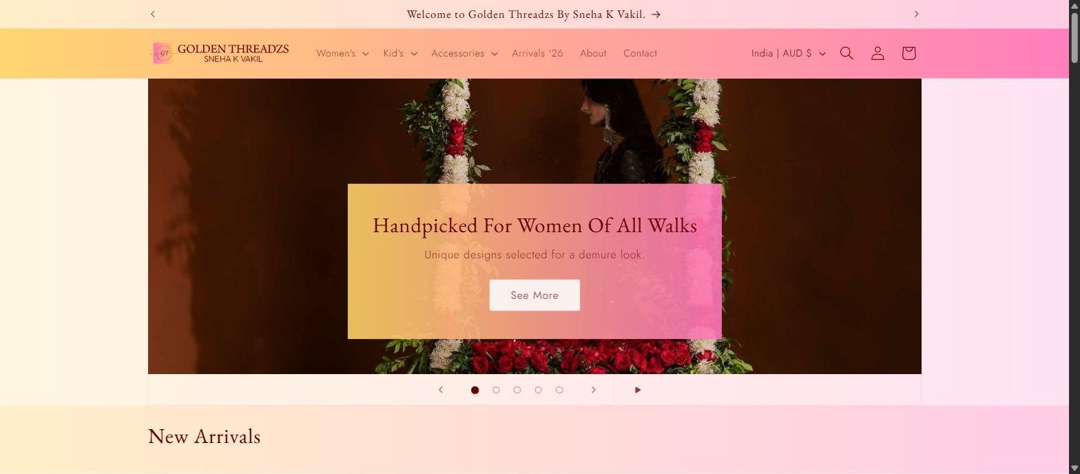 Golden Threadzs homepage