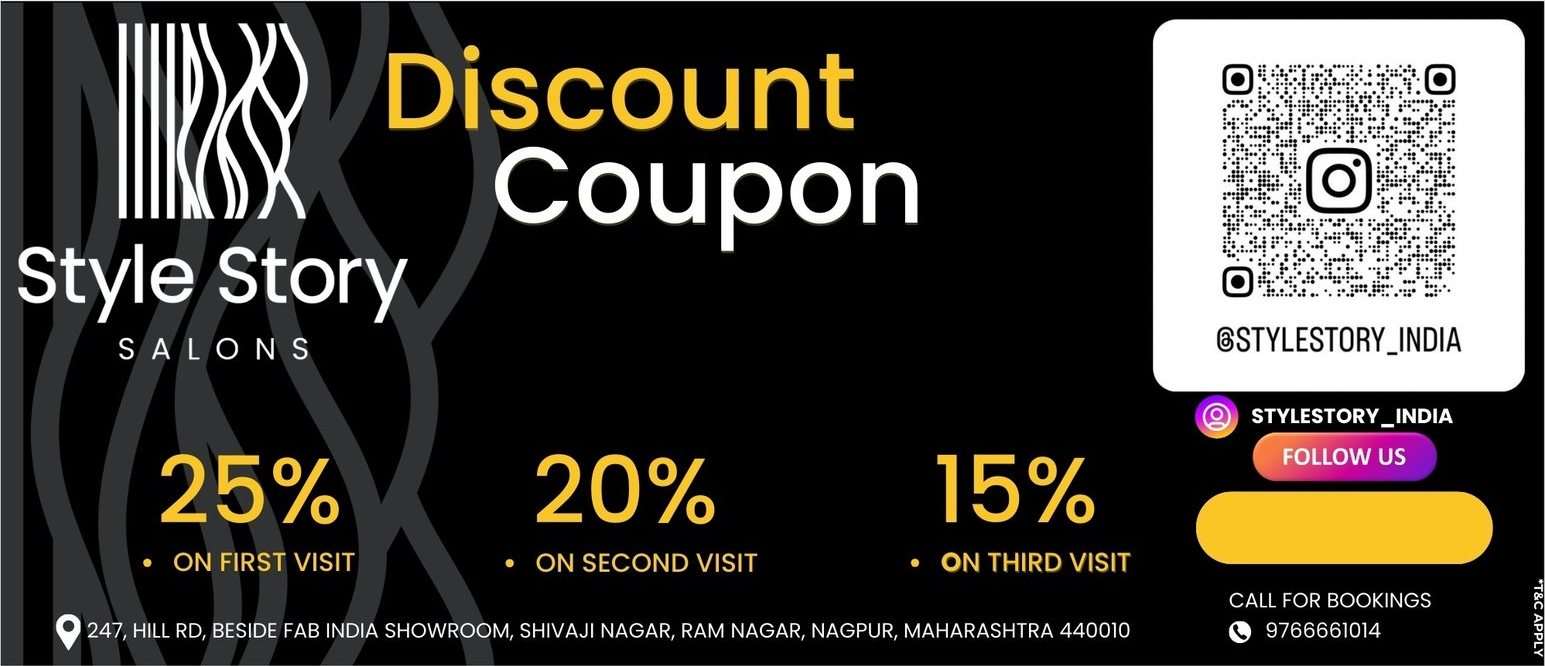Repeat-visit coupon — 25%, 20%, 15%